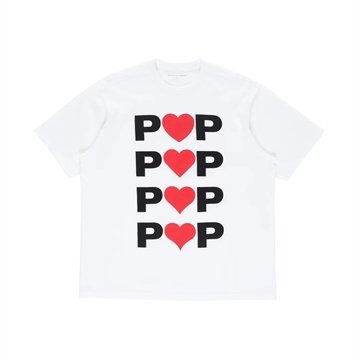 Pop Trading Company Hearts T-shirt White